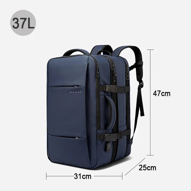 BANGE Expandable Men's Backpack Waterproof 17.3 in Laptop Backpack Man Large Capacity Hiking Travel Bag Male Backpacks for Men-EXPROTAS