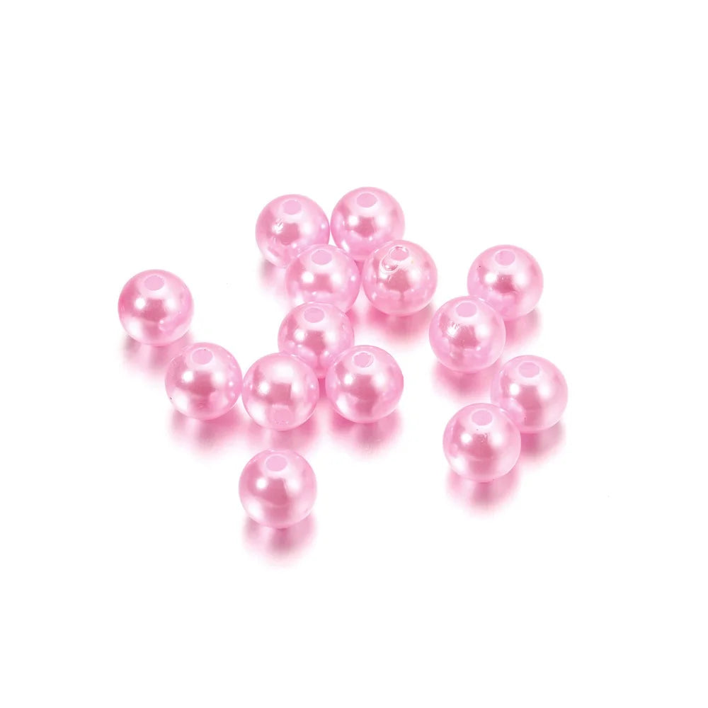 1000Pcs Imitation Pearl Beads 3-20mm Round Spacer for Bracelet Making DIY