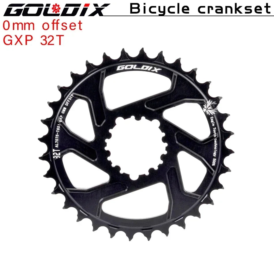 Direct Mount Goldix Chainring 6mm Offset for MTB Road Bike Crankset