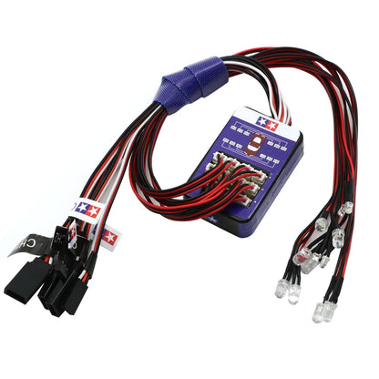 LED Light 12 Simulation Flash Lighting Kit for 1/10 RC Car Steering Brake