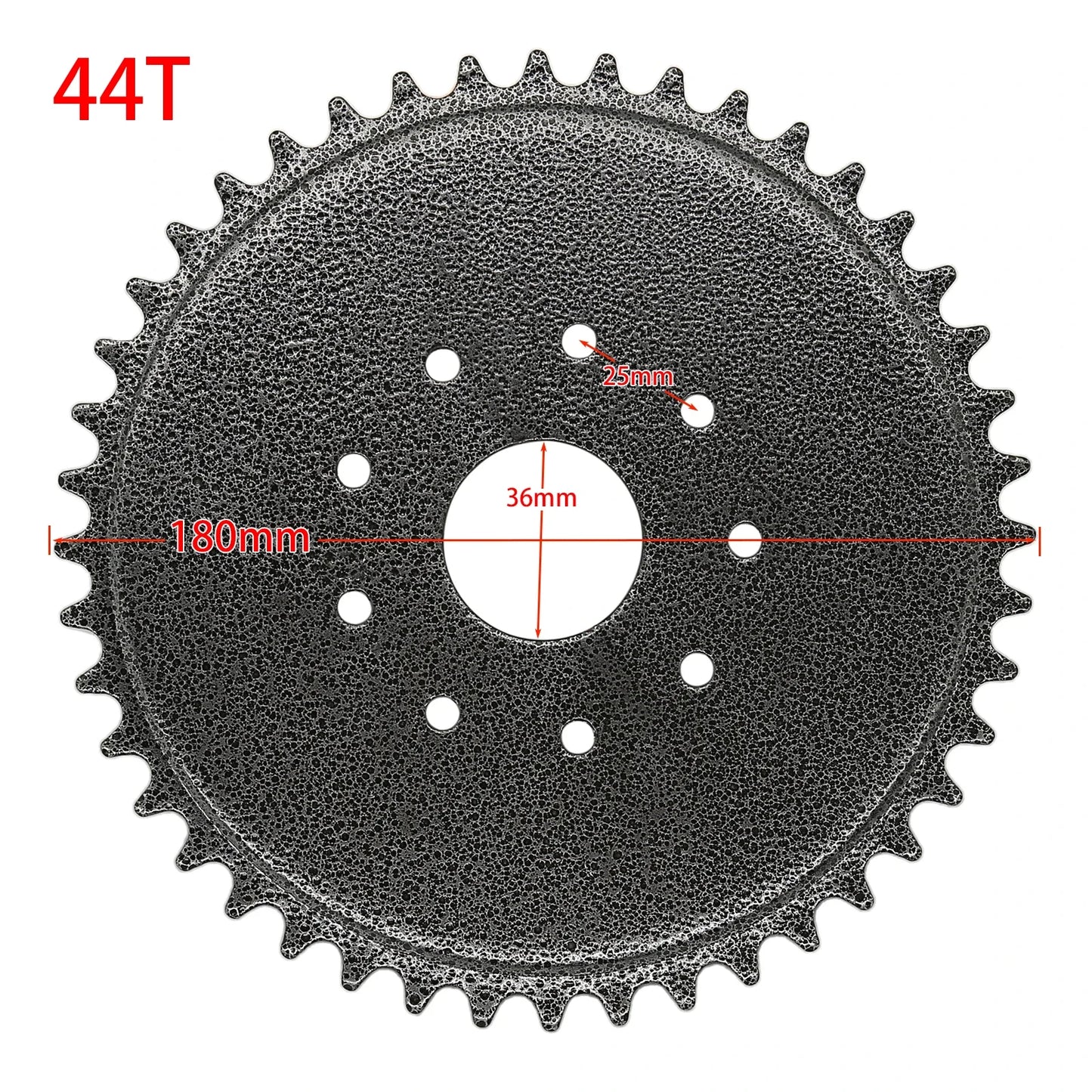 36T 44T Rear Drive Sprocket Kit with Mount Pads for 49cc 66cc 80cc Motorised Bike