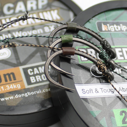 Carp Soft Braided Hooklink Line Uncoated Braid - EXPROTAS