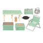 Miniature Camping Picnic Model Set Dollhouse Accessories DIY Craft