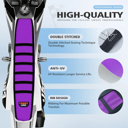 Soft Non-Slip Ribbed Dirt Bike Seat Cover Universal for SXF EXC KXF CRF
