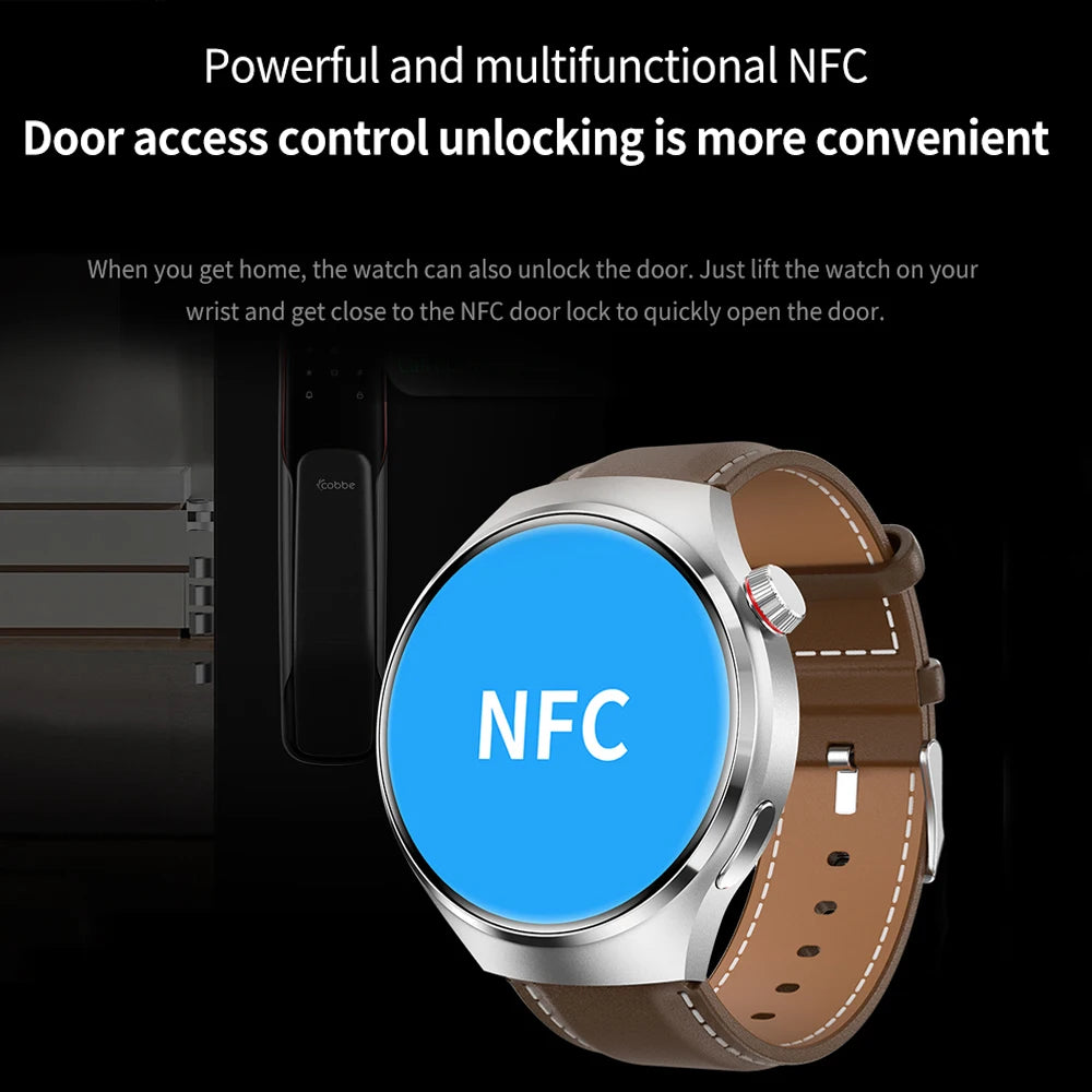 For HUAWEI GT4 Pro GPS NFC Smart Watch Men 360*360 AMOLED Screen Heart rate Bluetooth Call IP68 Waterproof Man Smartwatch 2024-EXPROTAS
