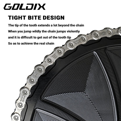 Narrow Wide Chainring 3mm Offset Goldix Direct Mount for 8Bolt Crankset