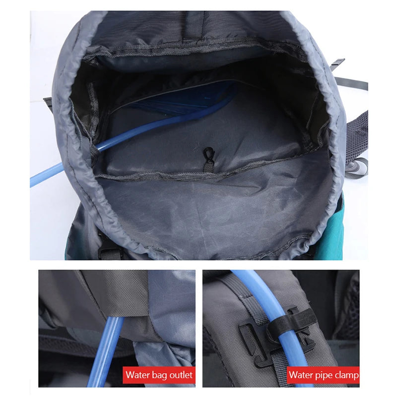 65L Camping Backpack Large Capacity Outdoor Climbing Bag Waterproof Mountaineering Hiking Trekking Sport Bags-EXPROTAS