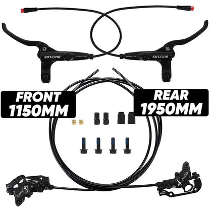 E-Bike Hydraulic Disc Brake BUCKLOS 4-Piston Power Cut-Off 1150/1950mm