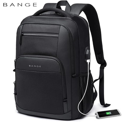 Waterproof Travel Bag Backpack USB Port Fits 15.6" Laptop Unisex
