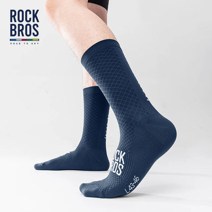 ROCKBROS ROAD TO SKY Cycling Socks Breathable High-Elastic Shock-Absorbing MTB Road Pair