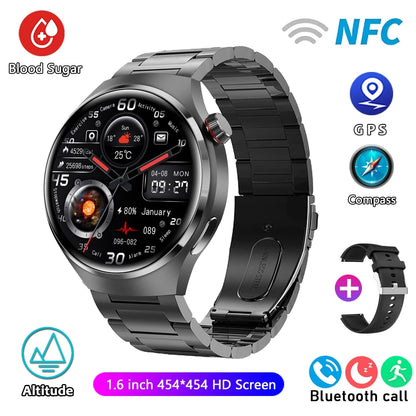 For HUAWEI GT4 Pro GPS NFC Smart Watch Men 360*360 AMOLED Screen Heart rate Bluetooth Call IP68 Waterproof Man Smartwatch 2024-EXPROTAS