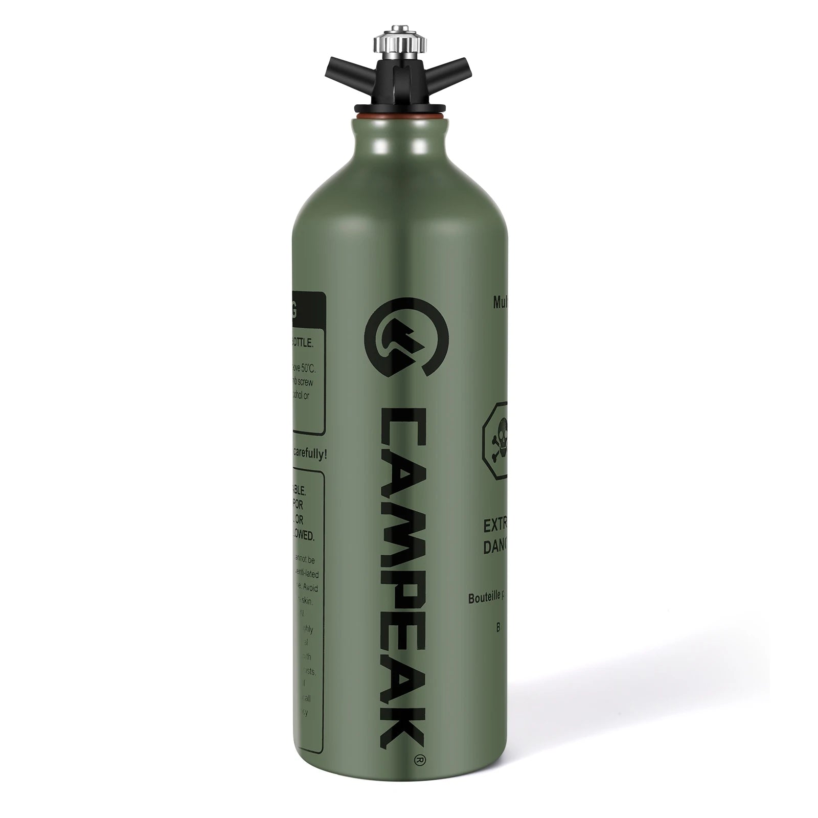 Portable Liquid Fuel Bottle Aluminum Gasoline Kerosene Alcohol Spare Storage Can 0.5L/1L-EXPROTAS