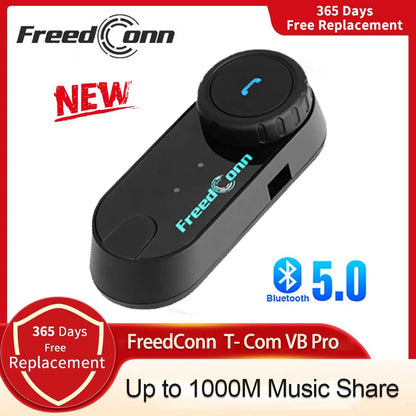 Freedconn T Com VB Motorcycle Helmet Headset Bluetooth Stereo Intercom Call Wireless Communication Interphone FM Music Sharing-EXPROTAS