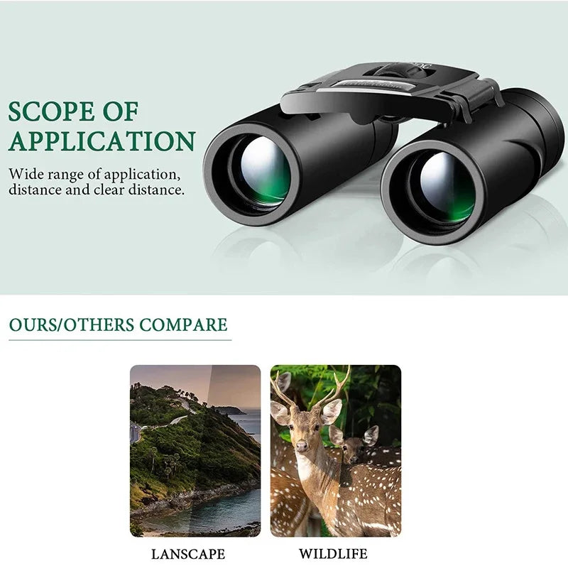 700x25 HD Zoom Binoculars BAK4 FMC Long Range Folding Hunting Camping Travel