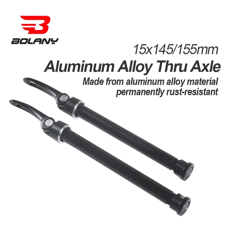 BOLANY Bike Fork Thru Axle Quick Release 15x100/110mm Alloy for MTB Boost Hub