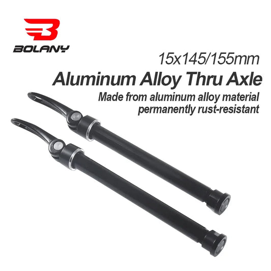 BOLANY Bike Fork Thru Axle Quick Release 15x100/110mm Alloy for MTB Boost Hub