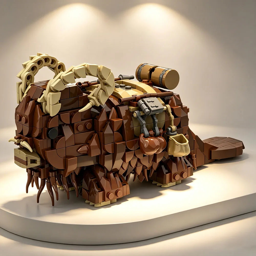 Action Monster Mount Building Blocks Rhino Constructor Model Bricks