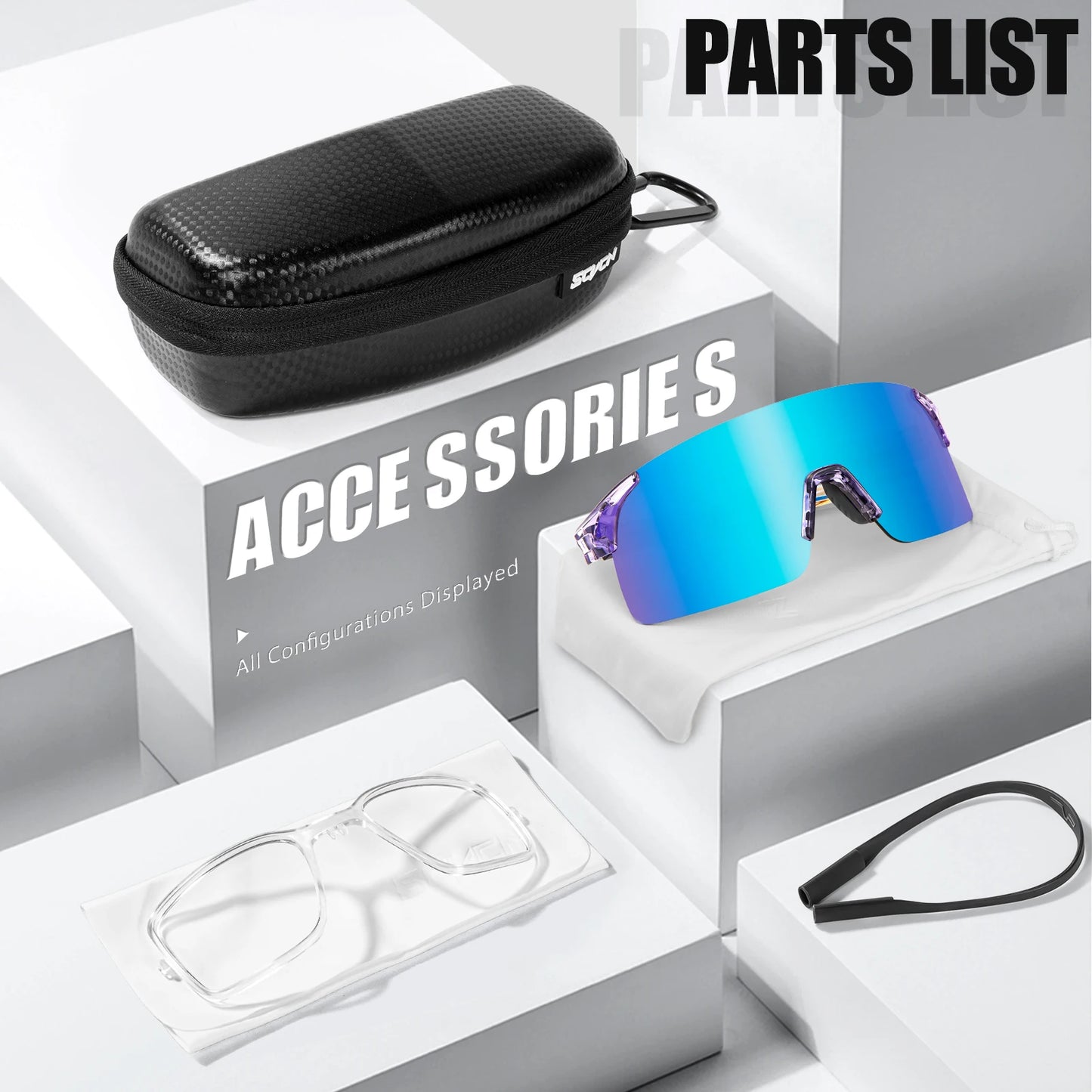 SCVCN Photochromic Cycling Sunglasses MTB Bike Glasses for Men & Women