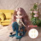 Icy Dbs Blyth Doll 20CM Joint Body Nude DIY Clothes Shoes for Girls