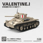 469pcs Valentine I WW2 Military Tank Building Blocks Model Educational Toy Gift
