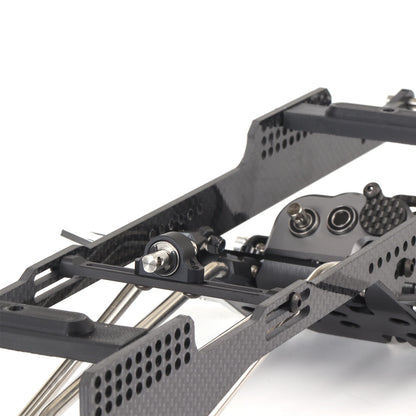 Carbon LCG Chassis Kit Delrin Skid Plate 1/10 RC Crawler Capra SCX10 II Comp
