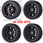1/10 RC Wheels & Tires Set 12mm Hex On-Road Drift/Rally for Tamiya TT-02 Compatible Chassis