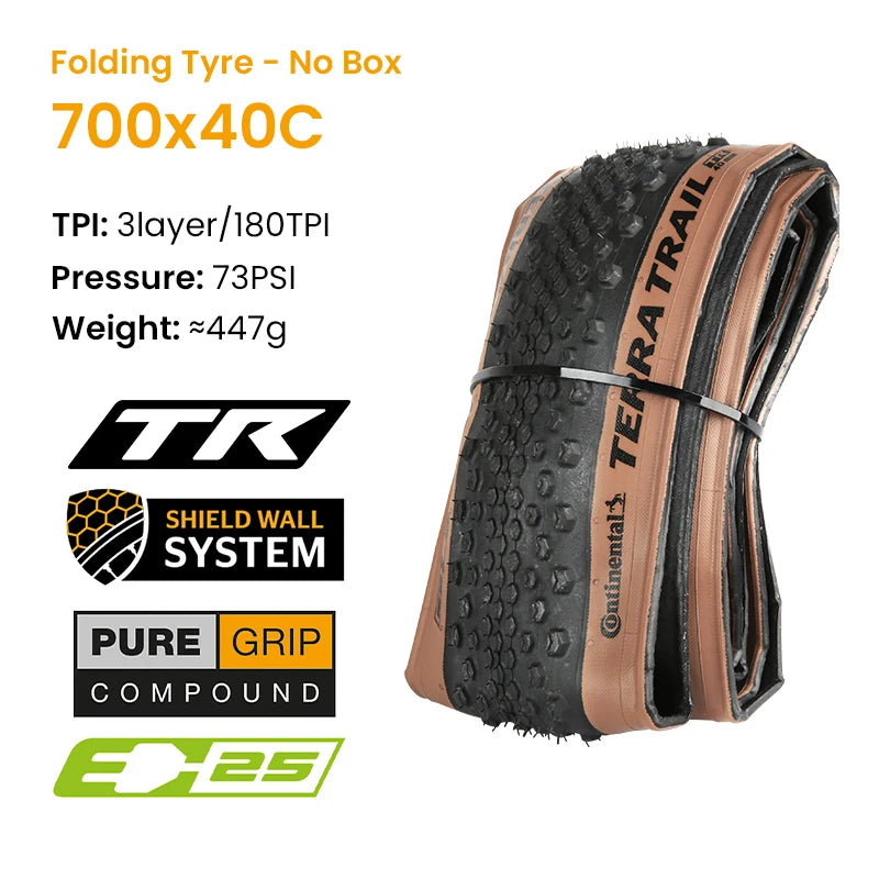 700x40C 45C 50C Continental Terra Trail Tubeless Gravel Folding Tyre