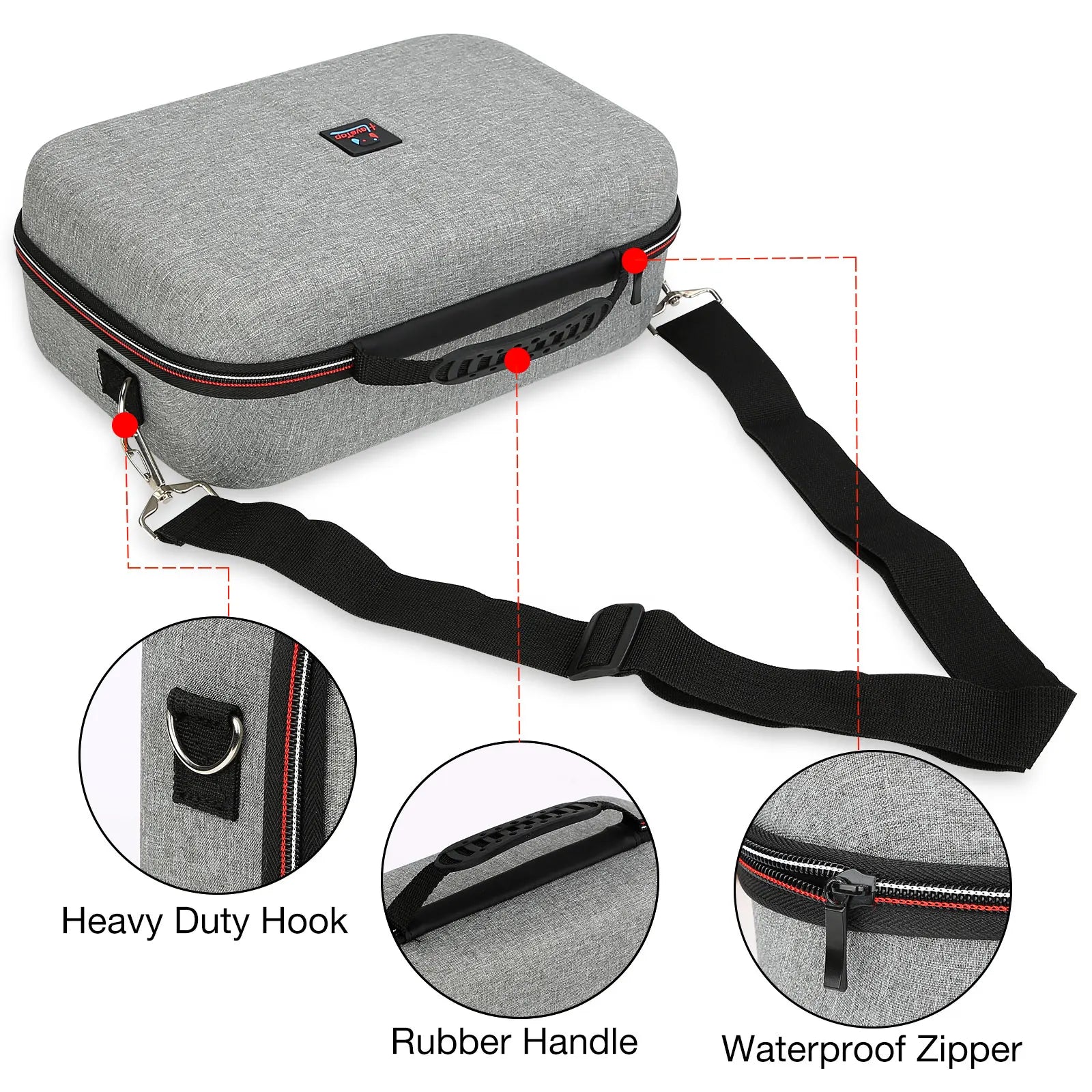 Carrying Storage Case Compatible with Nintendo Switch/Switch OLED Model, Switch Case with Protective Travel Carrying Bag-EXPROTAS