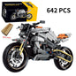 Technical Motorcycle Building Blocks Harley-Style Motorbike Racer Model Toy Gift