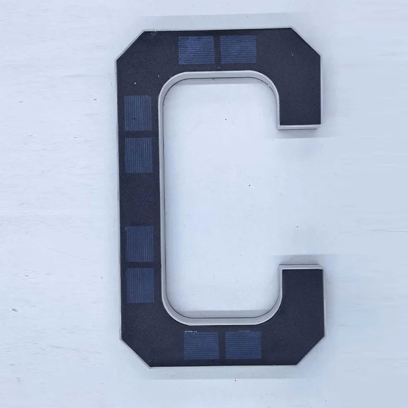 Solar House Number Light LED Address Plaque Sign for Door Wall Outdoor
