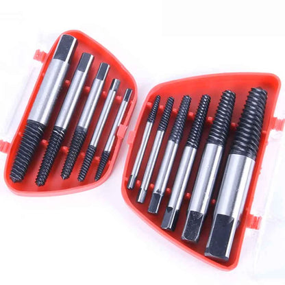 5/6Pcs Drill Bits Screw Extractor Remover Broken Damaged Easy Out Tool
