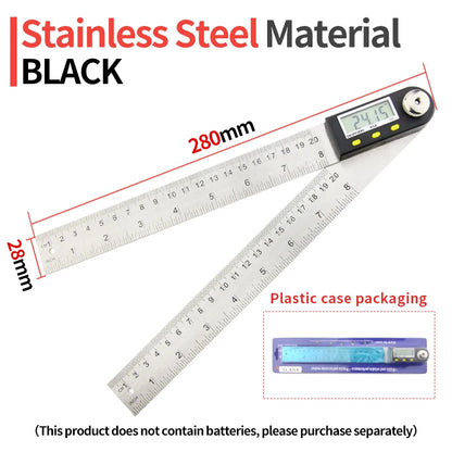 Digital Protractor Angle Finder 360° Gauge Ruler Tool for Woodworking