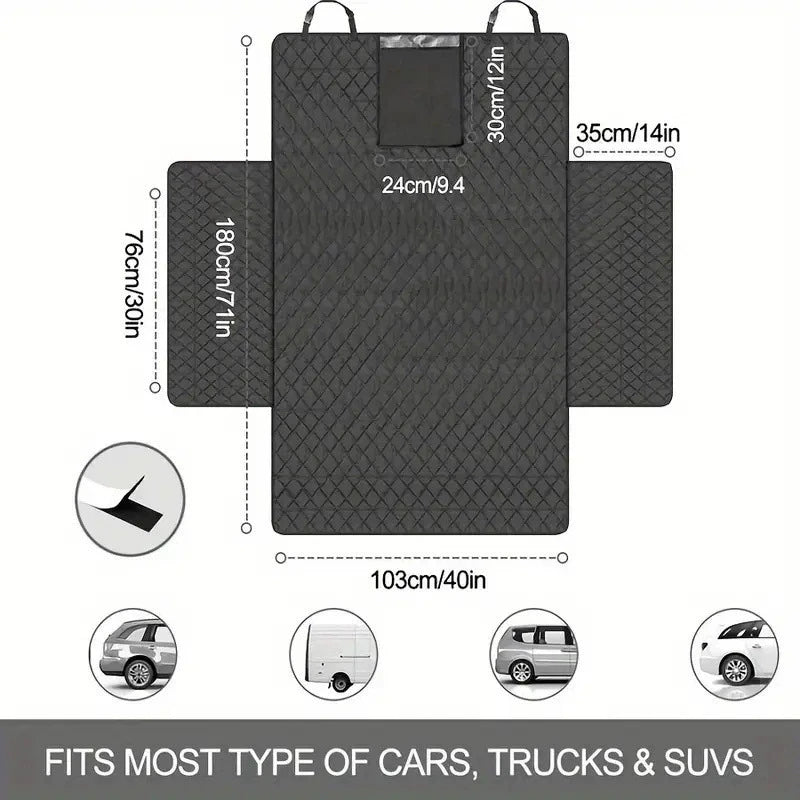 Waterproof Dog Car Seat Cover Portable SUV Protector for Pets Back Seat