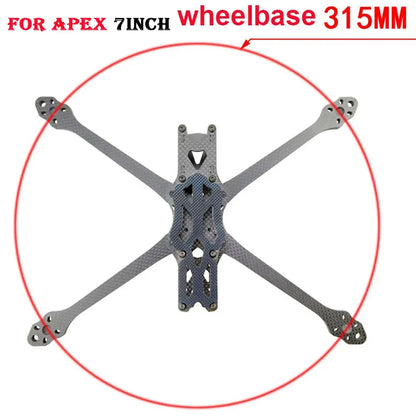 Tiger Bee 7inch 295mm FPV Carbon Fiber Frame For APEX Mark 4 FPV Freestyle RC Racing Drone qudcopter-EXPROTAS