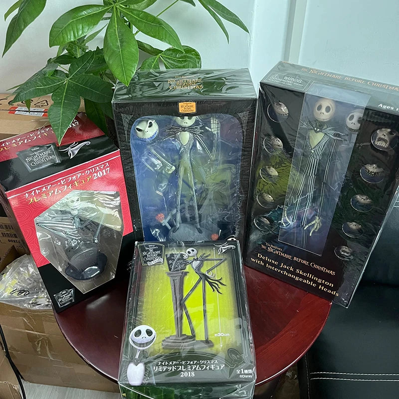 The Nightmare Before Christmas Jack Skellington Action Figure 12 Face Jack Jack Chair Special Version Model Toy Hallowen Present-EXPROTAS