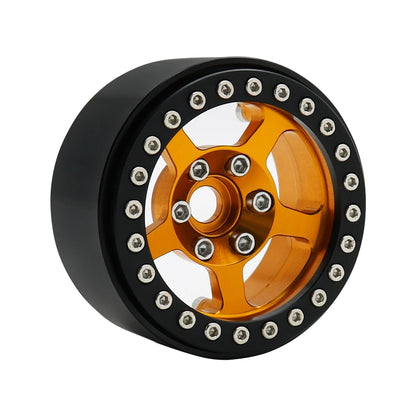 Universal 1/10 RC Crawler 1.9" Beadlock Wheels Aluminum 5-Spoke