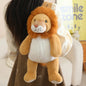 1Pc 40CM Animal Shoulders Bag Plush Toy Backpack Cute Sloth Lemur Elephant