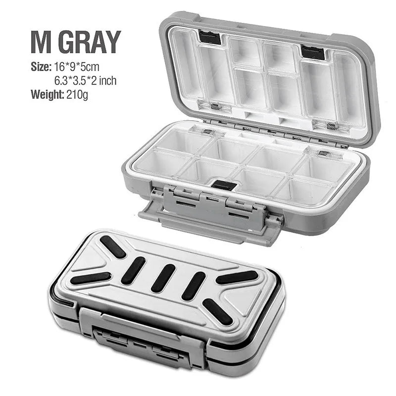 Waterproof Fishing Tackle Box Hook Lure Bait Storage Organizer Case