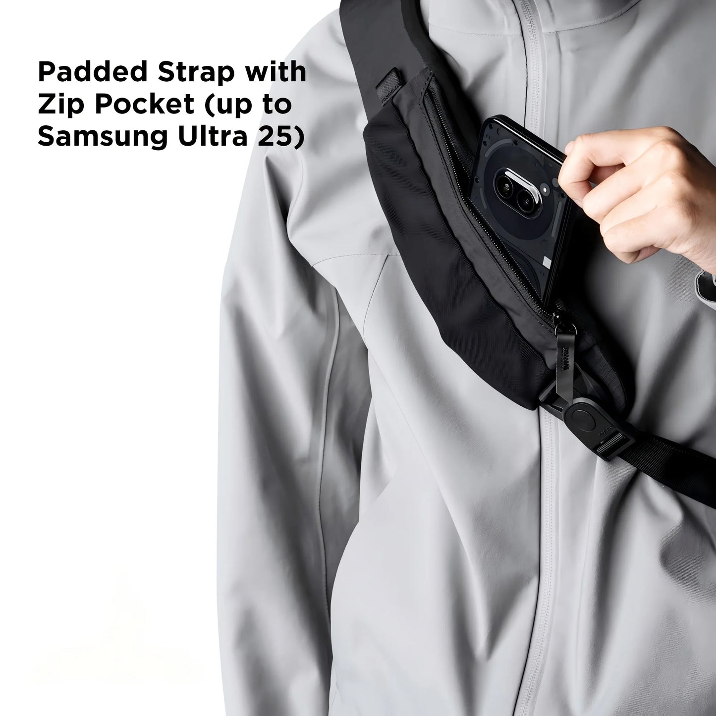 Shoulder Chest Bag 7.5L Crossbody Sling Backpack Fits 11" Tablet