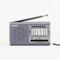 Portable Pocket Radio AM/FM/MW Shortwave Multi-Band Receiver with Speaker Earphone Jack