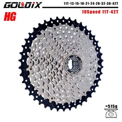 GOLDIX MTB Cassette 8/9/10/11/12 Speed 36T-52T HG for Shimano SRAM Freehub