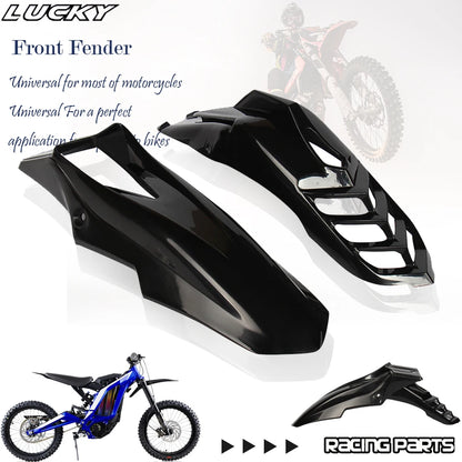 Universal Supermoto Motocross Front Fender Black Mudguard For Honda Yamaha Suzuki Kawasaki DRZ RMZ XT TW Dirt Bike