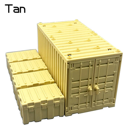 Decool Military Weapon Box Building Blocks Army Soldier WW2 MOC Bricks Kids Toy