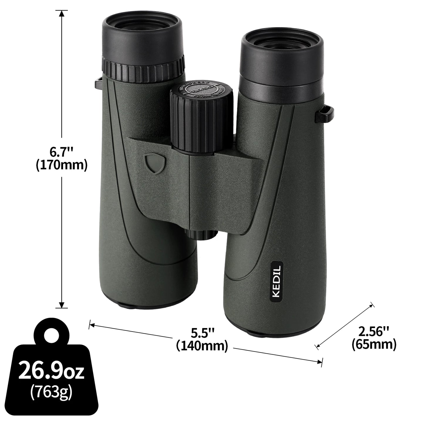 12x50 ED HD Binoculars IPX7 Waterproof BAK4 Prism Bird Watching Travel