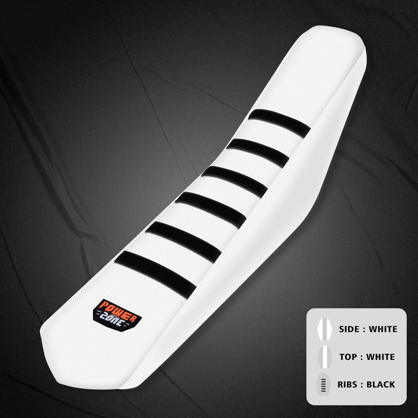 Soft Waterproof Ribbed Seat Cover by Powerzone for SXF EXC KXF CRF Bikes