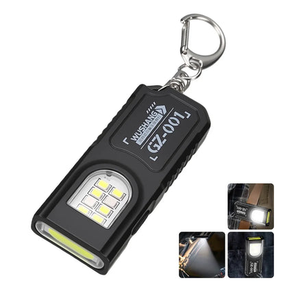 USB Rechargeable LED Work Light Mini Torch Magnetic Flashlight Camping