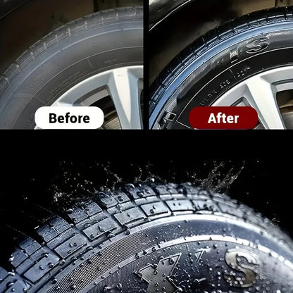 Tire Shine & Plastic Restorer Paste UV Protect Scratch Oxidation Remover