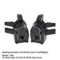 Black Brass Steering Knuckle Portal Cover Weights for Axial Capra SCX10 III