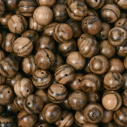 200Pcs Dark Brown Round Wooden Beads 6/8/10/12mm Loose Spacer for Jewellery