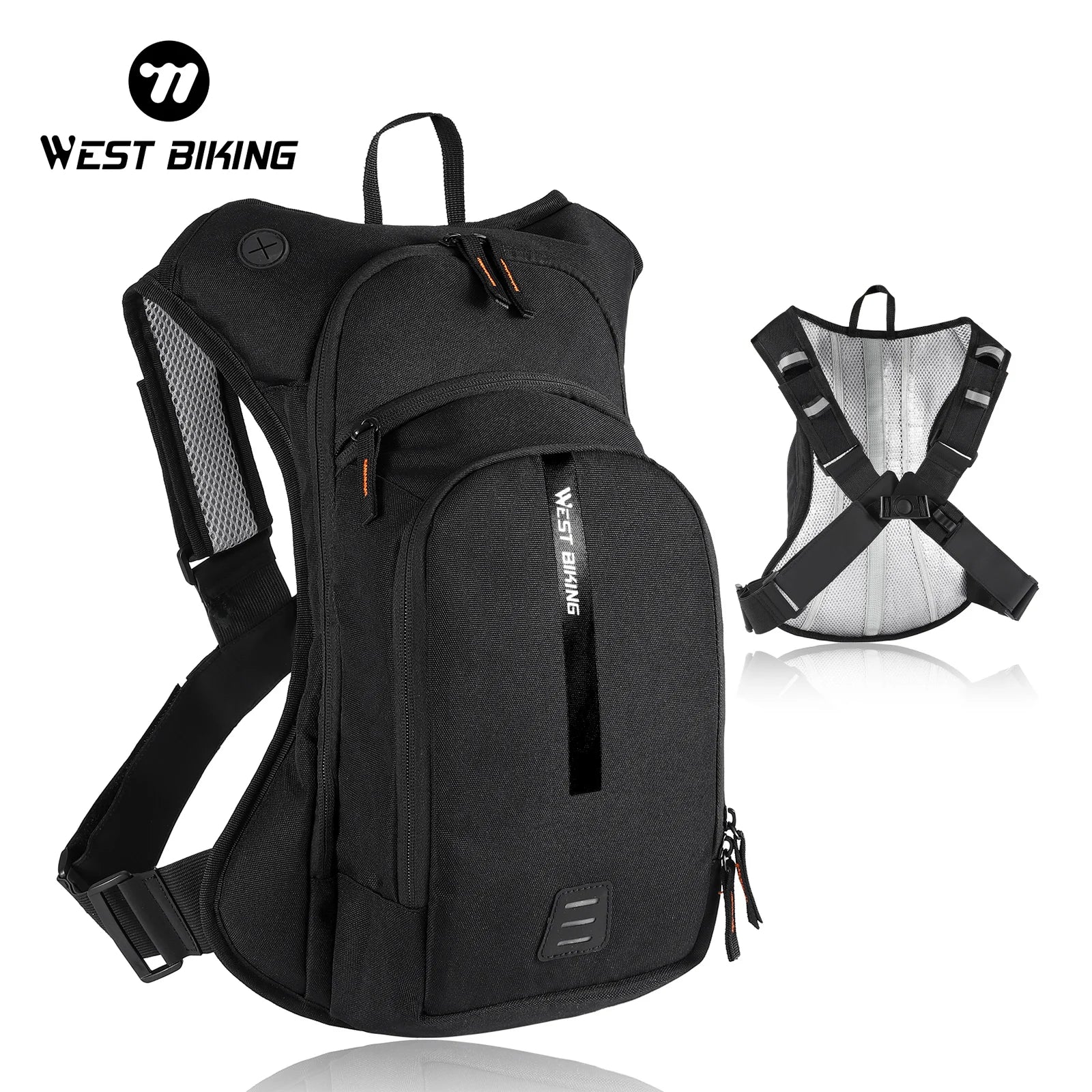 WEST BIKING 10L Ultralight Cycling Backpack Ergonomic Strap MTB Road Bicycle Bag With Water Bag Outdoor Hiking Climbing Bag-EXPROTAS